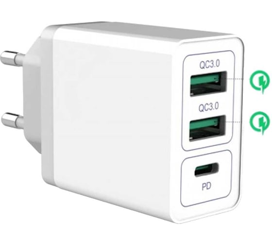 Зарядное устройство KS-is USB QC3.0 PD от электрической сети Qilli KS-365