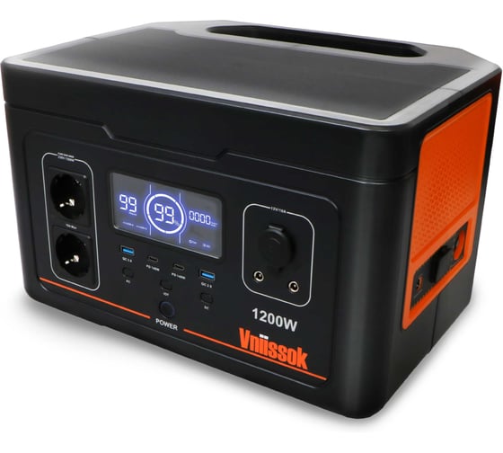 Аккумуляторная портативная электростанция Vniissok V-1200PRO V0162