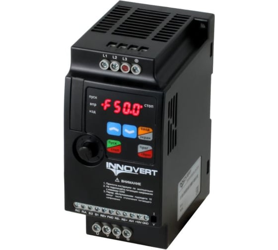 Преобразователь частоты INNOVERT VENT, 1,1кВт, 220В, 6А IVD112A21E