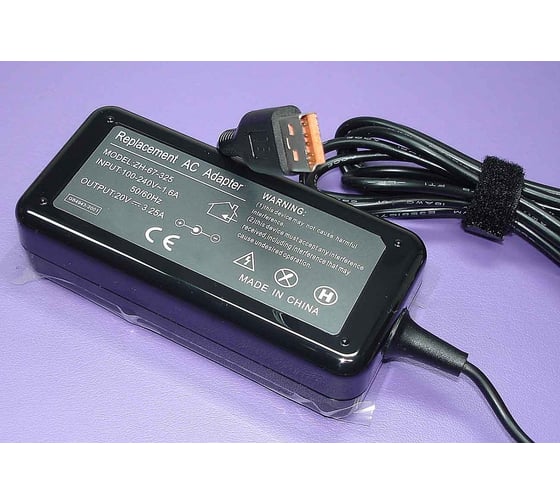 Блок питания для ноутбуков Lenovo ОЕМ 20V 3.25A 65W REPLACEMENT 016268
