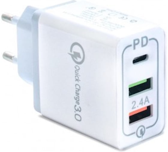 Зарядное устройство KS-is USB QC3.0 PD от электрической сети Qilli KS-380