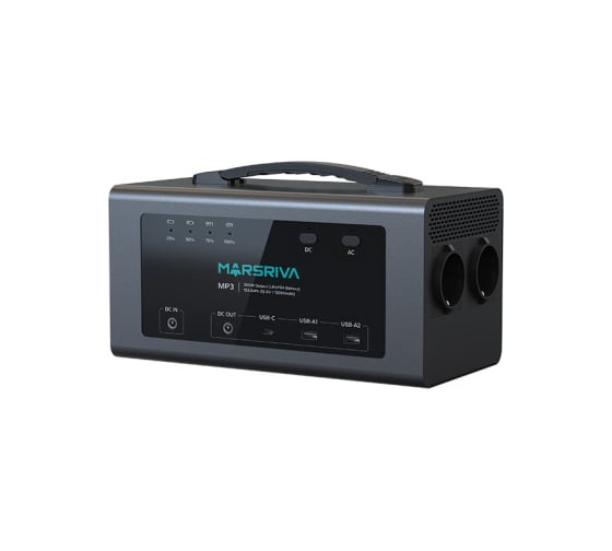 Портативная электростанция Marsriva 300Вт, 153.6Вт*ч, LifePO4 MR-MP3