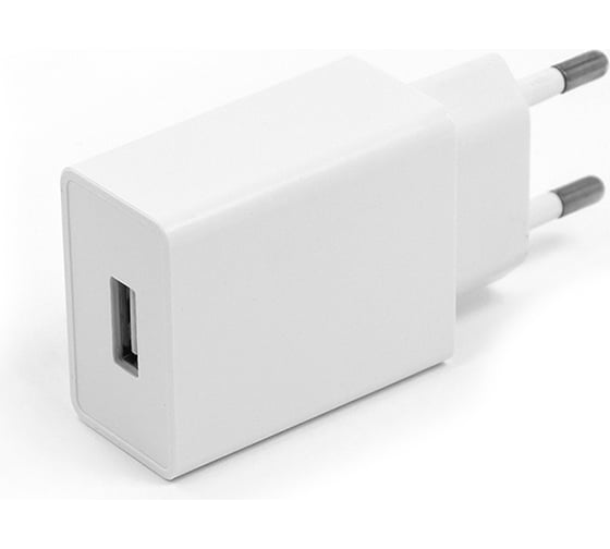Сетевое зарядное устройство Mirex U16, 1хUSB-А, 2.4А, белый, в коробке 13701-U16EWH