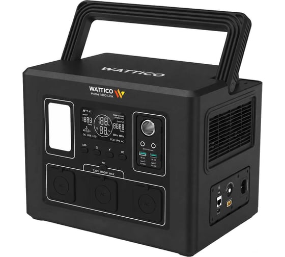 Портативная электростанция с ИБП WATTICO Home 1800 LINK home_1800_LINK