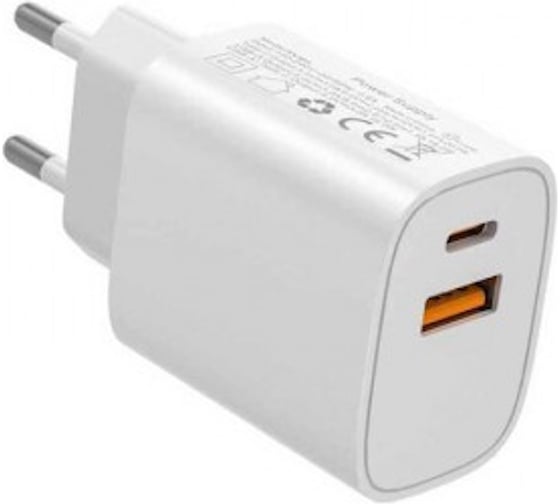 Зарядное устройство KS-is PD+QC 20Вт от электрической сети KS-607
