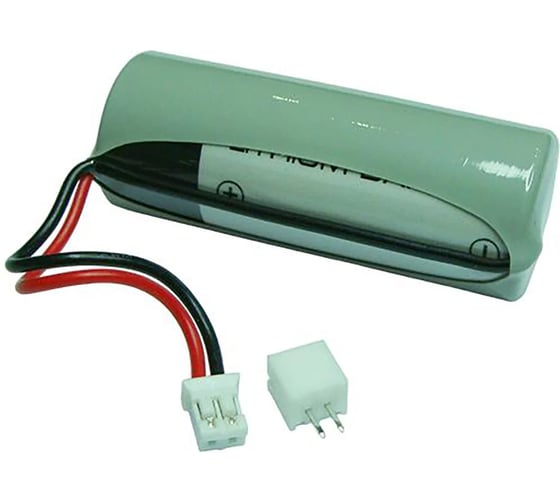 Литиевая батарейка FANSO ER18505H-LD-231205 цилиндрическая для приборов, счетчиков, автомобилей и GPS, тип A, с проводами и коннектором JST PHR-2P, Li-SOCl2 5892475