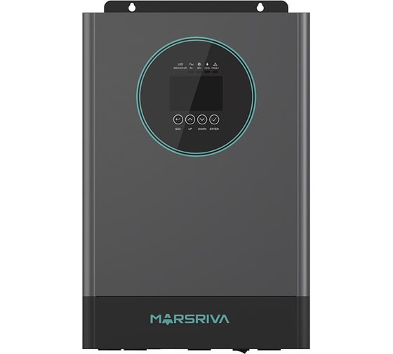 Инвертор солнечный автономный Marsriva 3.6 кВт, 24 В, MPPT 5000 Вт/450 В/18 А, BMS 485/CAN, Dry-contact, IP20 MR-SPF3.6K-LP1-TL20E
