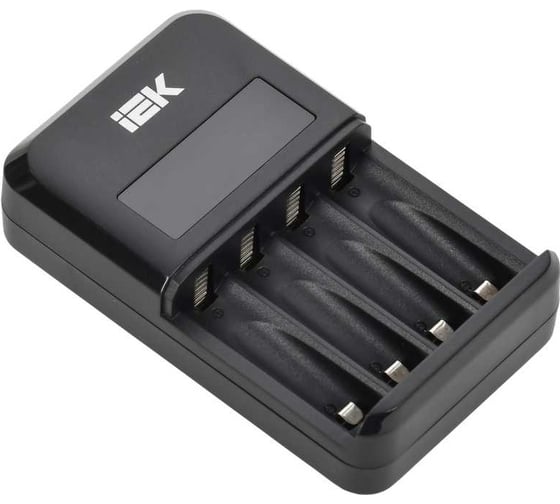 Устройство зарядное IEK для 1-4 NiMH/CD аккумуляторов AA/AAA, автоматическое, 1800мА, с LCD дисплеем ABC11-4-4-ACO-A-180-LCD