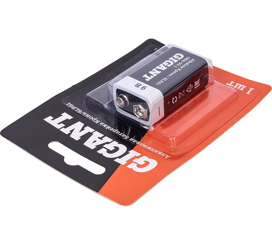 Батарейка Gigant Alkaline Крона/6LR61 блистер 1 шт. GBA-9V-1