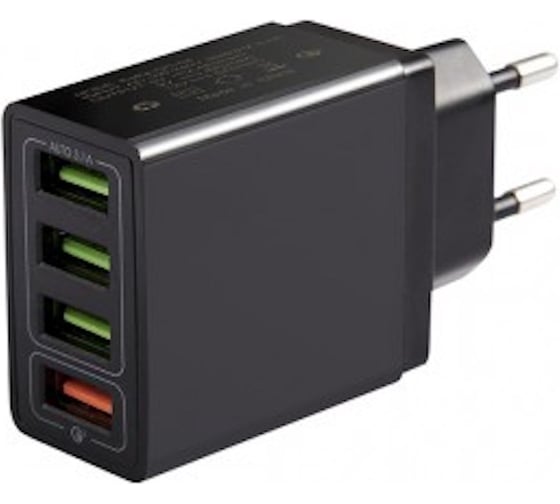 Зарядное устройство USB 3.1A x 3 QC3.0 x 1 от электрической сети () KS-is KS-603