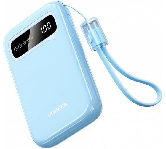 Внешний аккумулятор UGREEN PB522 10000mAh Mini Quick Charging 20W Power Bank. Цвет: синий 45423B