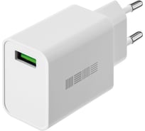 Зарядное устройство от сети Interstep NEW RT:1USB(18Вт) 2.4A +Quick Charge3.0, Белый, 73015