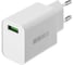Зарядное устройство от сети Interstep NEW RT:1USB(18Вт) 2.4A +Quick Charge3.0, Белый, 73015 1