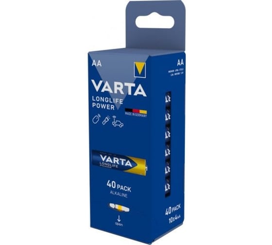 Элемент питания VARTA Longlife Power LR06/AA BL40 4906121194 RPL00773