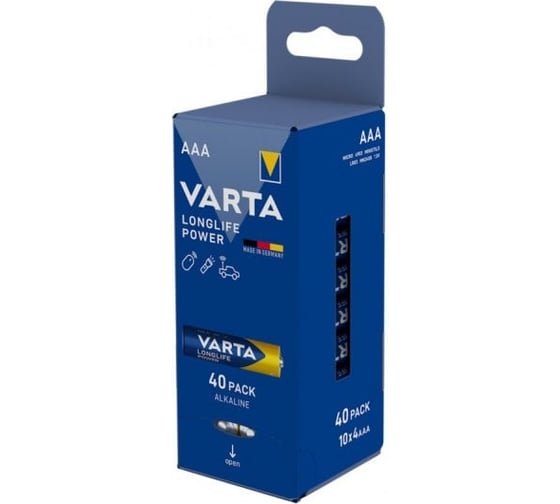 Элемент питания VARTA Longlife Power LR03/AAA BL40 4903121194 RPL00771