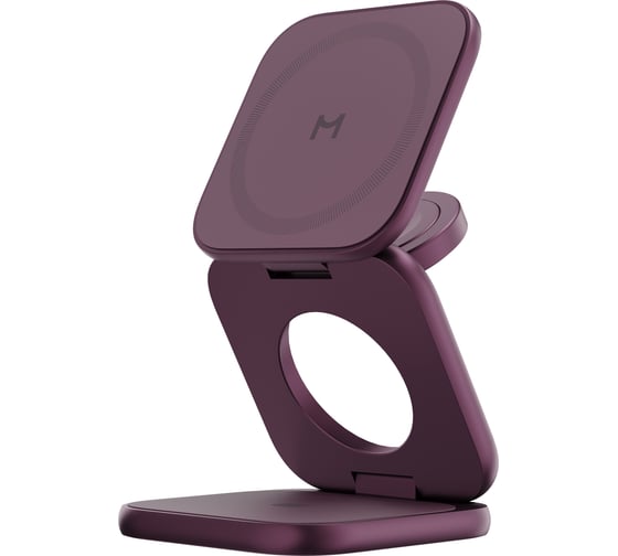 Складное БЗУ 3 в 1 MAGSSORY Fold Ultra для Apple, с магнитами, с поддержкой Qi2.2, бургунди WCH083brg
