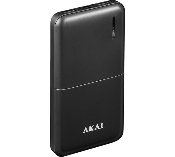 Внешний аккумулятор AKAI BE-10001B, 10 000 maH, порт Type-C черный BE-10001BTC