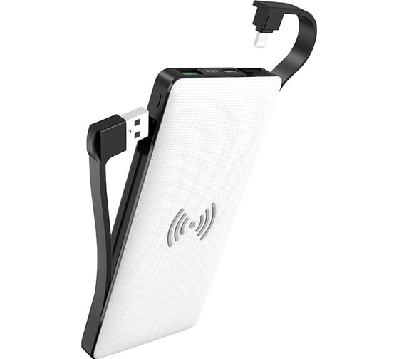 Внешний аккумулятор Hoco S10 Multi-function 10000mAh с беспроводной зарядкой, белый 718709