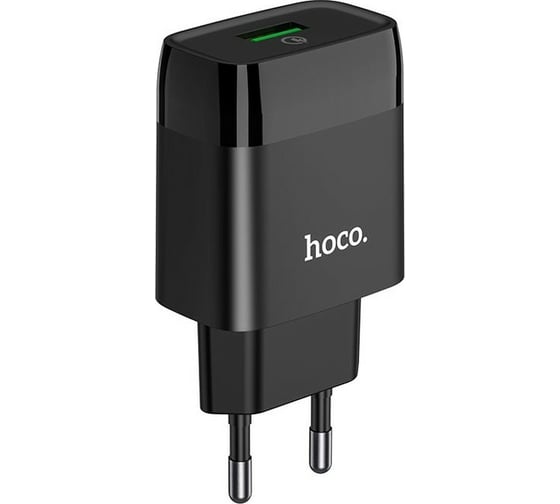 Зарядное устройство Hoco C72Q Glorious QC3.0 один USB порт, черный 801018