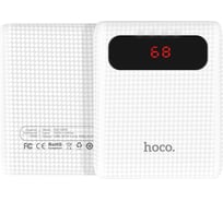 Портативный аккумулятор Hoco B20-10000, 10000мА/ч,USB, 2.1A, белый 6957531049630