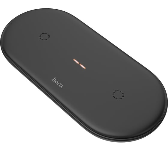 Беспроводная зарядка Hoco CW23 dual power 2*10W wireless fast charger, черный 787292