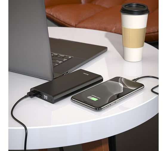 Внешний аккумулятор Hoco J68 Resourceful 5V, 2.0A, 10000mAh, черный 803303