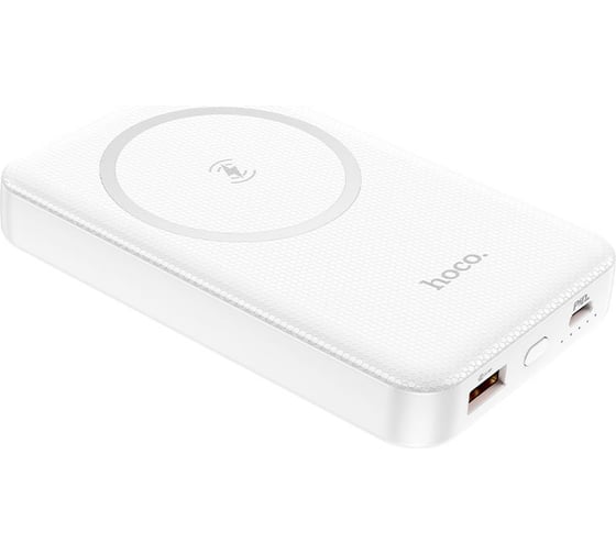 Внешний аккумулятор Hoco J79 Success PD+ QC3.0 беспроводная wireless зарядка 10000mAh, белый 801030 1