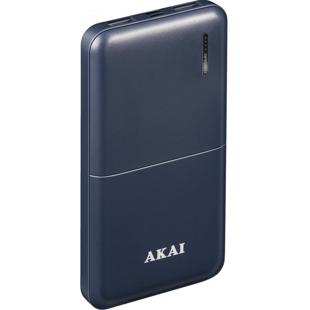 Внешний аккумулятор AKAI BE-10001B, 10 000 maH, порт Type-C синий BE ...