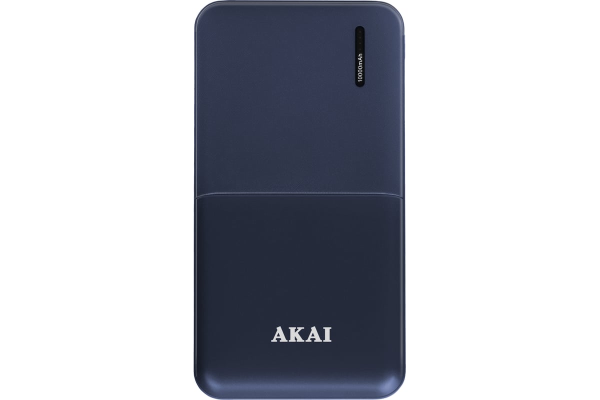 Внешний аккумулятор AKAI BE-10001B, 10 000 maH, порт Type-C синий BE ...