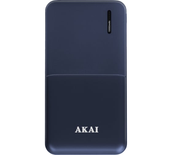 Внешний аккумулятор AKAI BE-10001B, 10 000 maH, порт Type-C синий BE-10001BTC синий