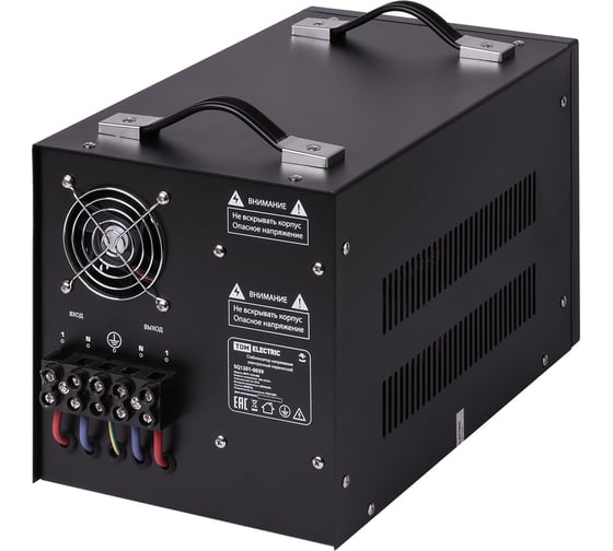 Стабилизатор напряжения TDM ELECTRIC БСР1-12,0 кВА электронный, переносной SQ1201-0039
