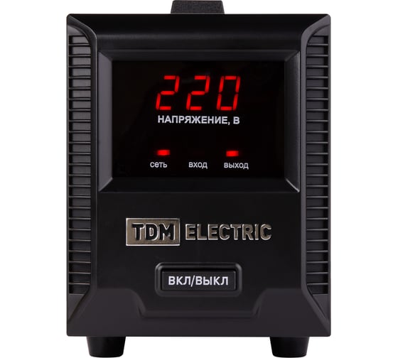 Стабилизатор напряжения TDM ELECTRIC БСР1-0,5 кВА, электронный, переносной SQ1201-0031