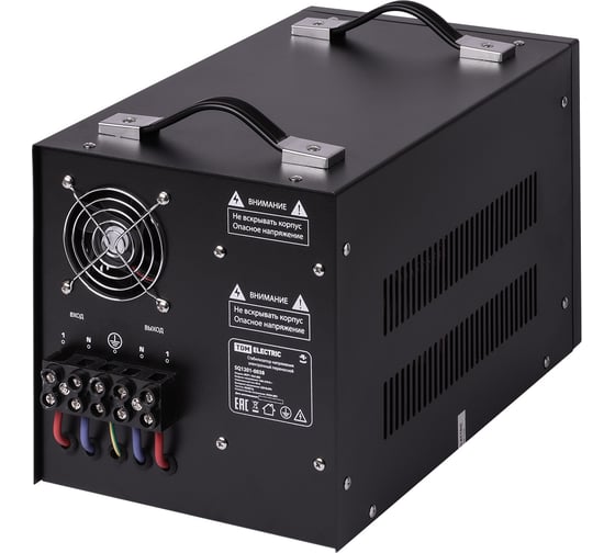 Стабилизатор напряжения TDM ELECTRIC БСР1-10,0 кВА электронный, переносной SQ1201-0038