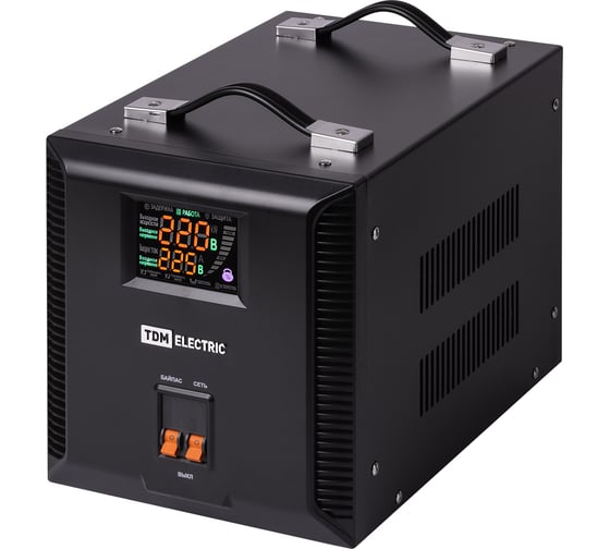 Стабилизатор напряжения TDM ELECTRIC БСР1-3,0 кВА электронный, переносной SQ1201-0035