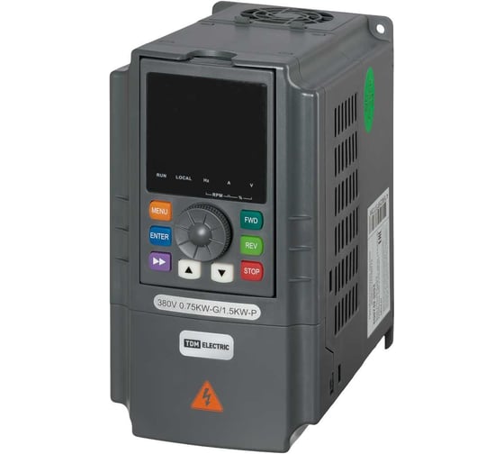 Преобразователь частоты TDM ELECTRIC ПЧ-00T75 380В 0,75кВт SQ0749-0004