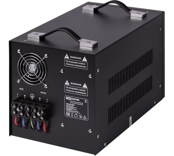Стабилизатор напряжения TDM ELECTRIC БСР1-8,0 кВА электронный, переносной SQ1201-0037