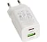 Зарядное устройство Hoco два порта 1*USB-A, 1*Type-C, кабель Type-C - Type-C, белый 823268 1