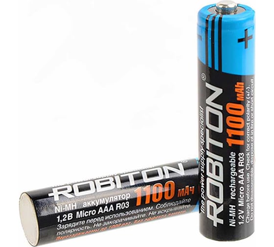 Аккумулятор Robiton 1100MHAAA-2 200 BL2 упак 10187