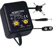 Адаптер/блок питания ROBITON PC1000 1000мА нестабилизированный с крестовиной BL1 4395