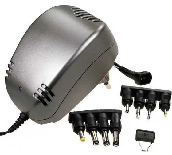 Адаптер/блок питания Robiton DN1000 1000мА нестабилизированный, 8 насадок BL1 04398 4398