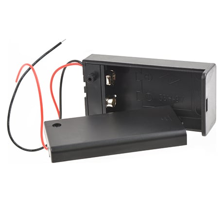 Отсек для элементов питания Robiton Bh1x9V/switch с выключателем и двумя проводами PK1 16518