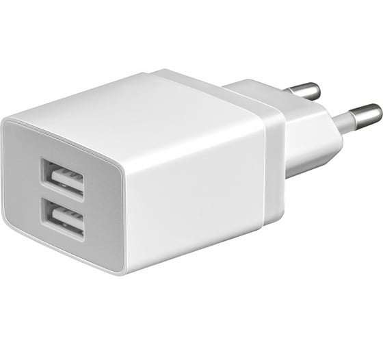 Универсальное сетевое зарядное устройство AKAI 2 USB 2.1A белый CH-6C03W