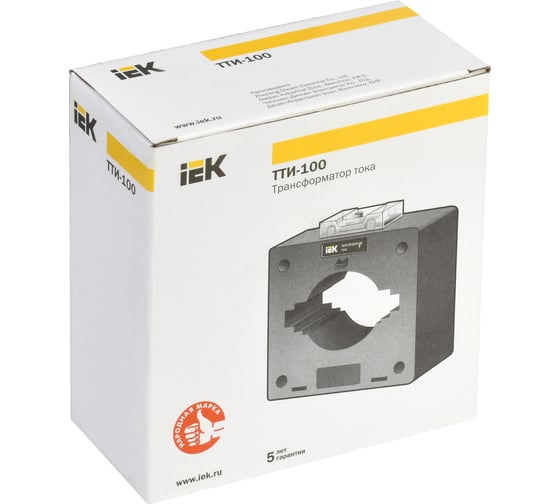 Трансформатор тока IEK ТТИ-100 1500/5А, 15ВА, 0,5S ITT60-3-15-1500