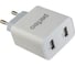 Сетевое зарядное устройство Perfeo с двумя разъемами USB, 3.1А, белый (I4645) 30015317 1