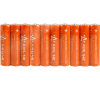 Батарейки AIRLINE LR03/AAA щелочные 10 шт. AAA-10