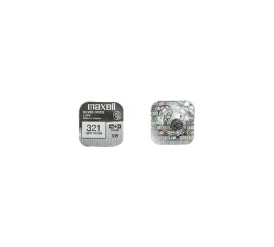 Серебряно-цинковая батарейка Maxell SR-616SW 321 1PC 0% Hg 18292800 1