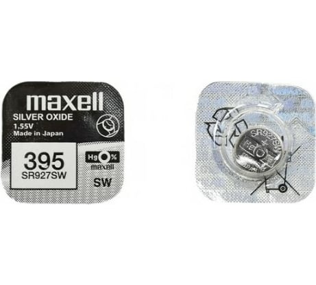Серебряно-цинковая батарейка Maxell SR-927SW 395 1PC  0% Hg 18289900