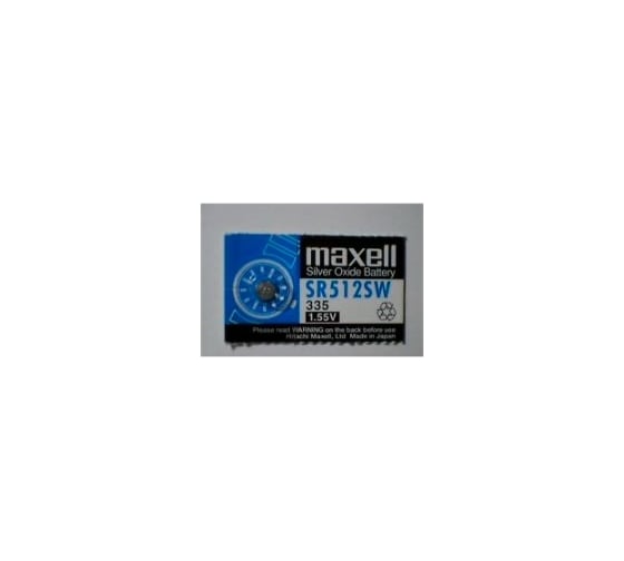Серебряно-цинковая батарейка Maxell SR-512SW 335 1PC  0% Hg 18293600