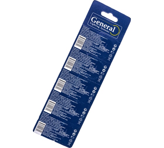Батарейка General Lighting Systems GBAT-CR2016 кнопочная литиевая 5pcs/card (Рас.0) 800566