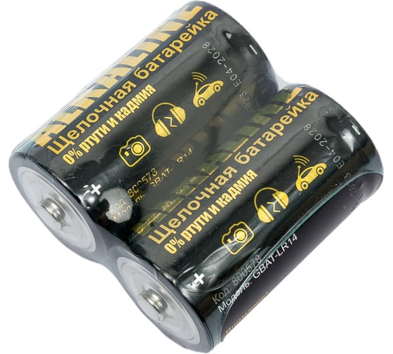 Батарейка General Lighting Systems GBAT-LR14 (C) щелочная 2pcs/shr 800578
